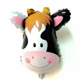 Cow face foil balloon