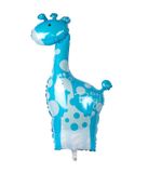 Blue giraffe foil balloon