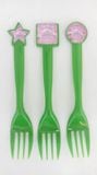 Jeweled princess plastic forks