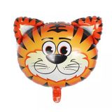 Tiger face foil balloon