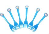 Blue cupcake forks