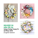 Vòng Trứng Treo Lễ Phục Sinh - Colorful Easter Eggs Wreath LPS14