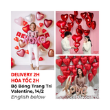 Bộ Bóng Trang Trí Ngày Lễ Tình Nhân, Valentine 14/2 Nhiều Màu - Valentine Balloon Combo For Couples Day, 14/2 Parties Multiple Colors VLT48