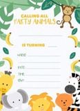 Thiệp mời Animal Invitation Card ivtc 29