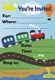 Thiệp mời Cars Invitation Card ivtc 28
