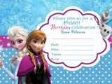 Thiệp mời Elsa Frozen Invitation Card ivtc 47