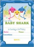 Thiệp mời Baby Shark Invitation Card ivtc 17
