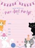 Thiệp mời Cat Invitation Card ivtc 35