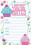Thiệp mời Cupcake Invitation Card ivtc36
