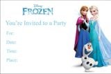 Thiệp mời Elsa Frozen Invitation Card ivtc 48