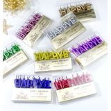 Nến Nhũ Happy Birthday Nhiều Màu - Happy Birthday Candle NPK01