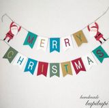 Dây cờ Merry Christmas banner dcxm20
