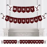 Dây cờ Merry Christmas banner dcxm34