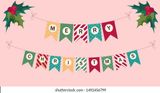 Dây cờ Merry Christmas banner dcxm42