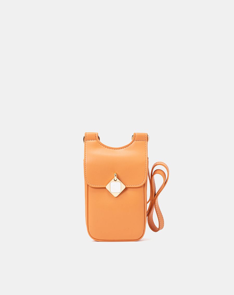  Túi xách nhỏ phone pouch đeo chéo trang trí khóa xà cừ 