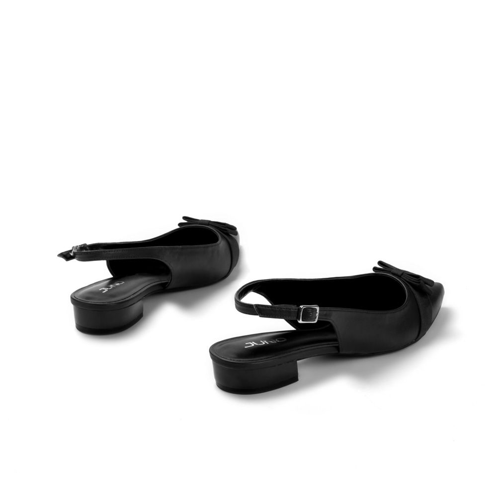  Giày búp bê mũi nhọn phối nơ BB03011 