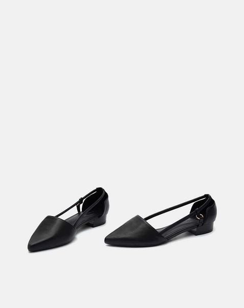  Giày Búp Bê Mũi Nhọn Cut Out Cách Điệu 