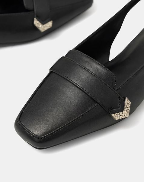  Giày Búp Bê Slingback Đế Bệt Mũi Loafer 