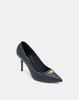 Giày Cao Gót Pump Phối Khóa Trang Trí