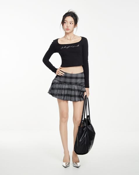  Áo Thun Dài Tay đính đá 