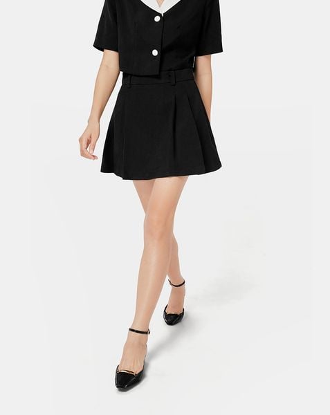  Chân váy mini xếp ly 