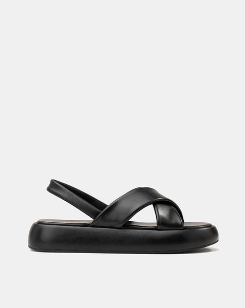 Giày Sandal Quai Chéo Hiệu Ứng Phồng