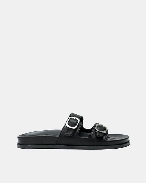  Giày Sandal Quai Ngang Phối Khóa Trang Trí 