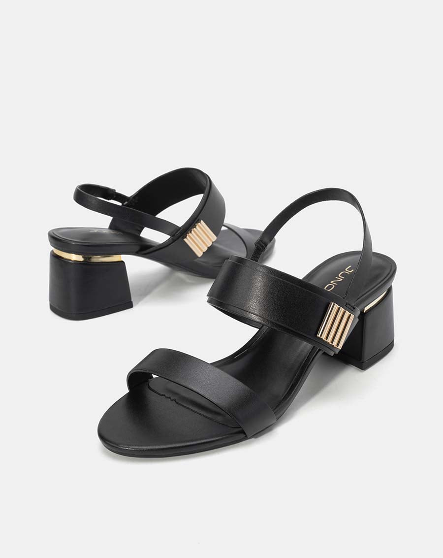 Giày sandal quai ngang khóa trang trí - Image 5