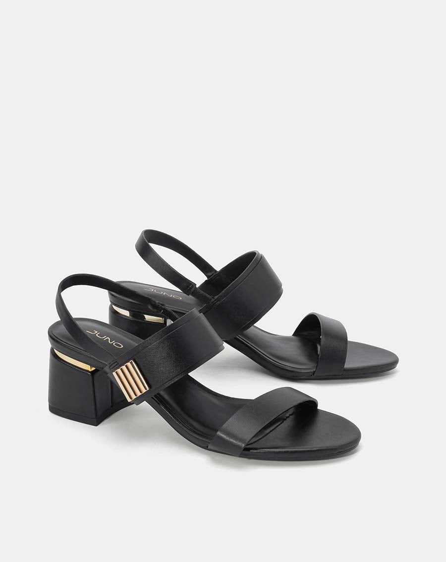Giày sandal quai ngang khóa trang trí - Image 7