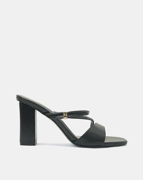  Giày Sandal Gót Vuông Phối Quai Kiểu 