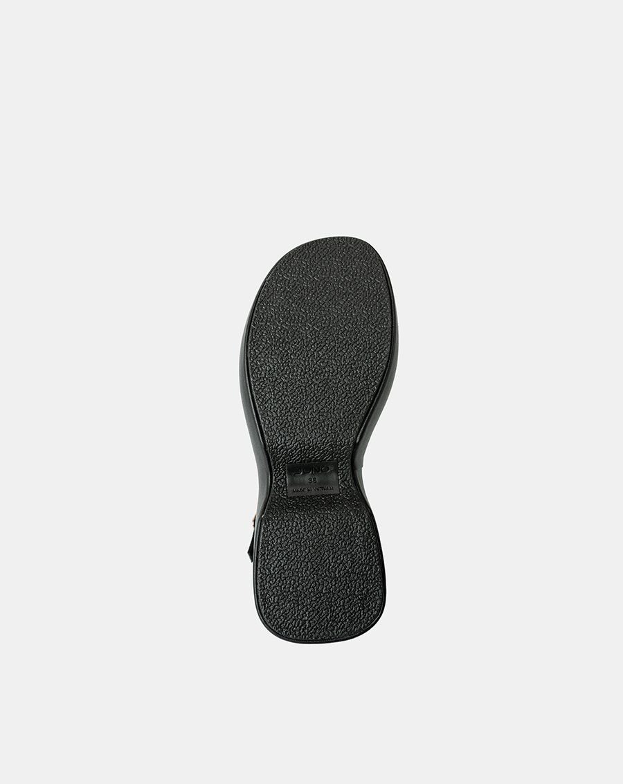 Giày Sandal Xuồng Quai Bản Lớn Phối Quai Cổ Chân