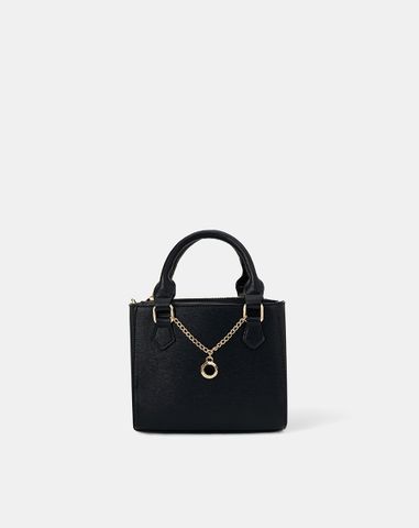  Túi form vuông dây xích trang trí 