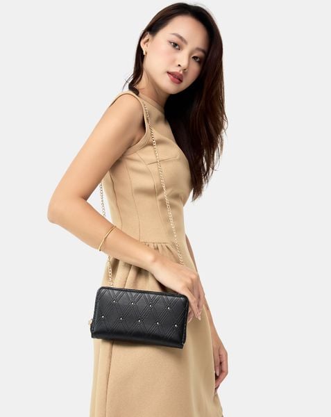  Ví Có Dây Đeo Họa Tiết Diamond Lattice 