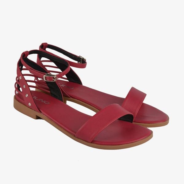 Giày sandal bệt gót hậu cách điệu SD01035