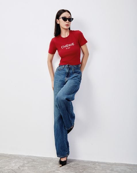 Áo thun form baby tee Cherie