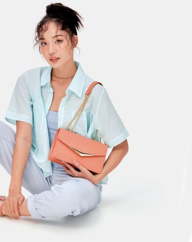  Túi Xách Nhỏ Đeo Chéo Nắp Gập 