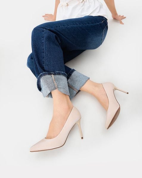  Giày Cao Gót Mũi Nhọn Gót Thanh 