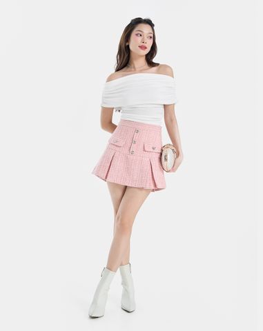  Chân Váy Mini Xếp Ly 
