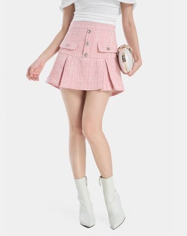  Chân Váy Mini Xếp Ly 