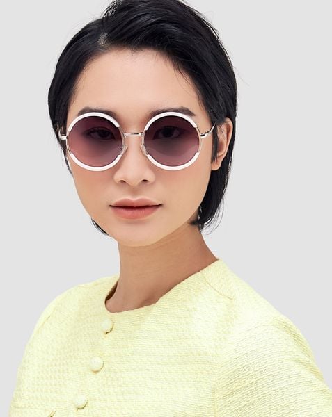  Mắt kính tròn kim loại phối nhựa 