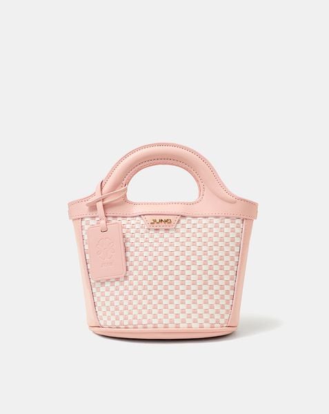  Túi Xách Nhỏ Đan Lát Trang Trí Charm 