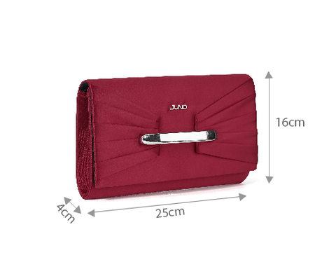 Clutch vải satin cầm tay cỡ lớn TXN267