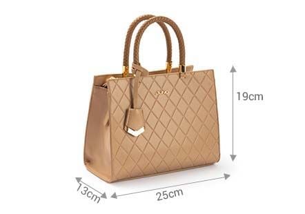 Túi Satchel vân họa tiết đan chéo TXT136