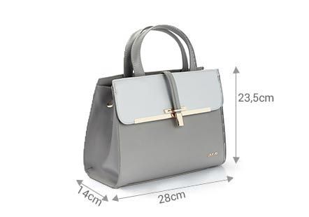 Túi Satchel nắp da vân trang trí TXT138