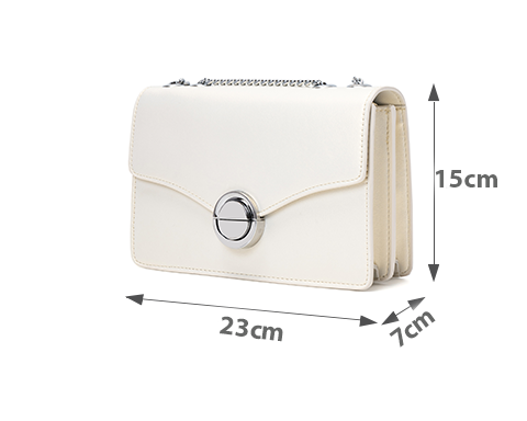 Túi Xách Nhỏ Nắp Gập Gắn Khoá Trang Trí