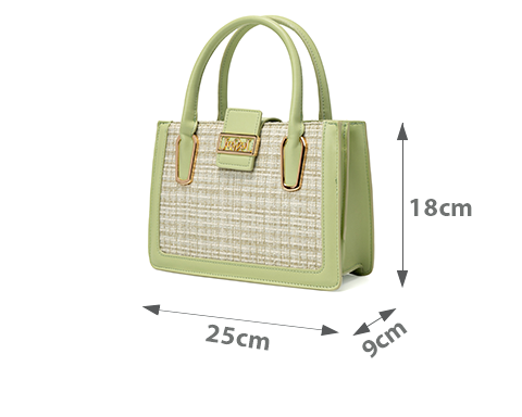 Túi Xách Trung Tote Trung Vải Tweed