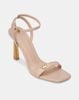 Giày Sandal Mũi Vuông Trang Trí Khóa Bướm