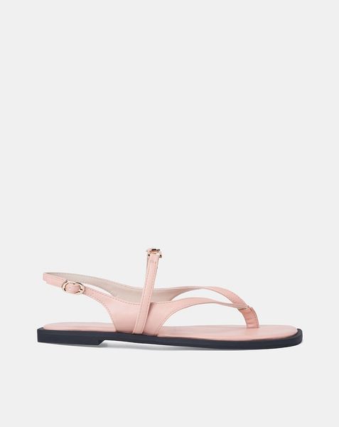 Giày Sandal Bệt Xỏ Ngón Trang Trí Khóa