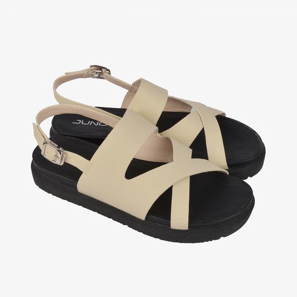 Giày sandal 3cm mũi tròn đế bánh mì SD03009