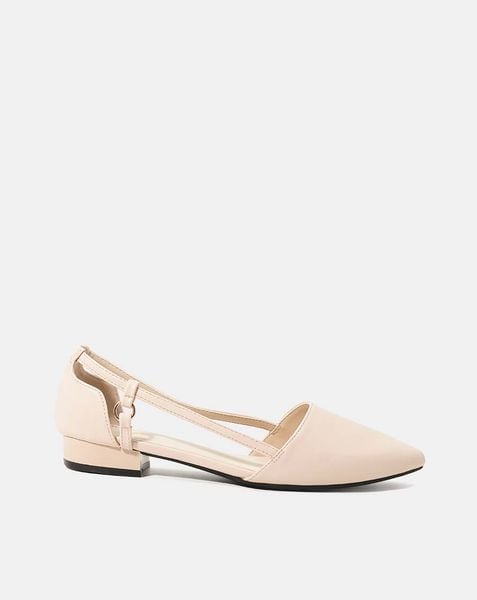  Giày Búp Bê Mũi Nhọn Cut Out Cách Điệu 